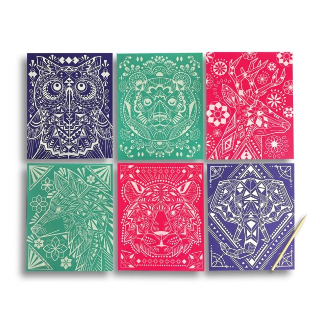 Ooly Scratch & Shine - Geometric Animals - Image 2