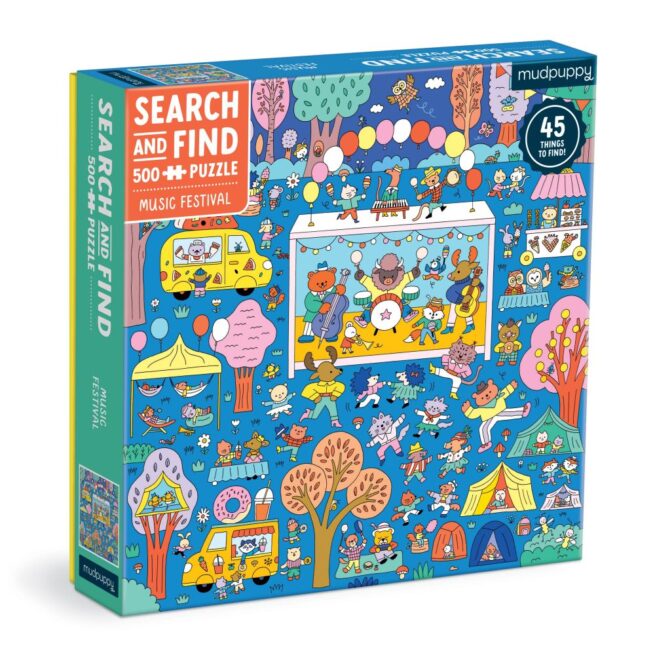 Mudpuppy 500 Pc Search & Find Puzzle - Music Festival