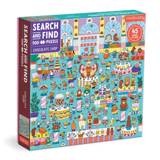 Mudpuppy 500 Pc Search & Find Puzzle - Chocolate Shop