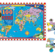 eeBoo 100 Pc Puzzle - World Map - Image 2