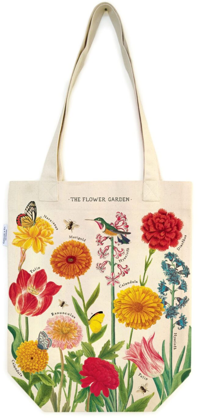Cavallini Tote Bag - Flower Garden