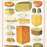 Cavallini Tea Towel - Cheese