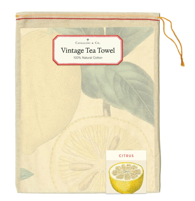Cavallini Tea Towel - Citrus - Image 2