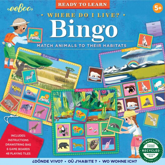 eeBoo Bingo - Where Do I Live?