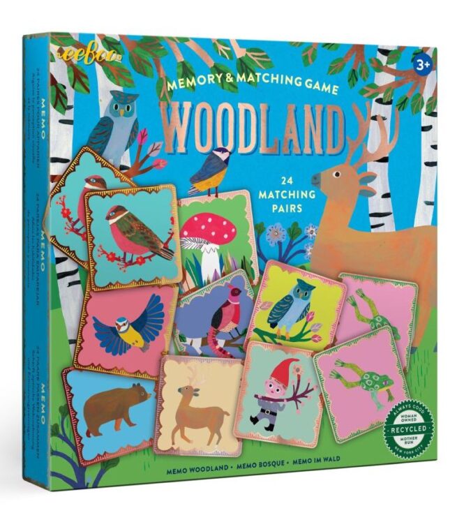 eeBoo Memory Match Game - Woodland Memory