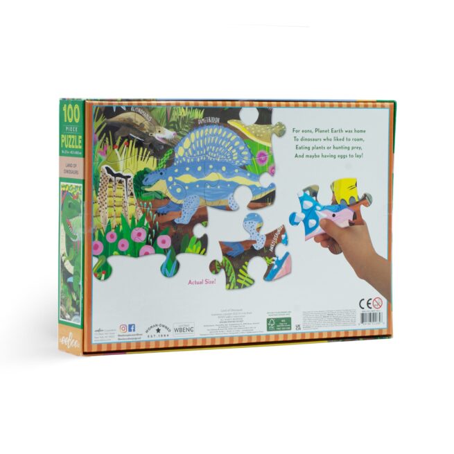 eeBoo 100 Pc Puzzle - Land of Dinosaurs - Image 2