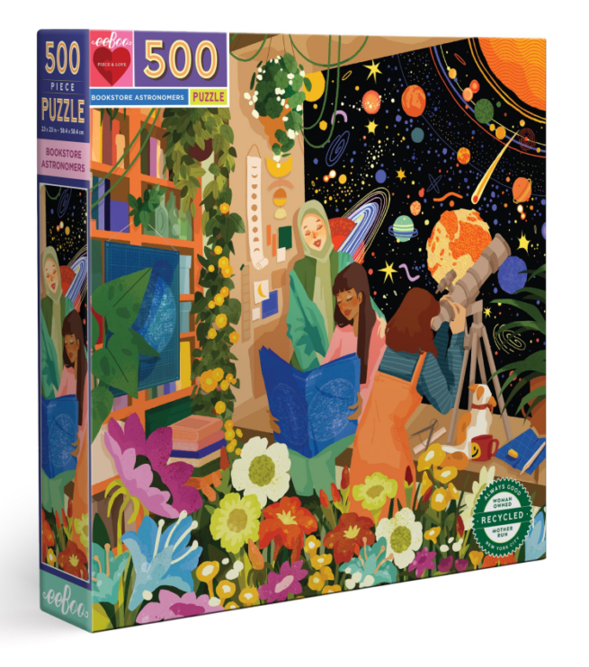 eeBoo 500 Pc Puzzle - Bookstore Astronomers