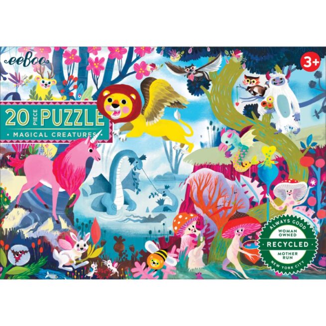 eeBoo 20 Pc Puzzle - Magical Creatures