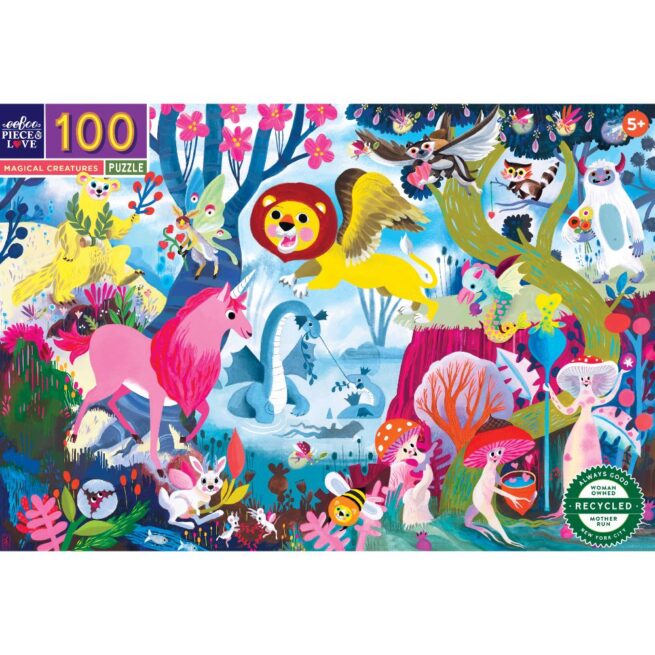 eeBoo 100 Pc Puzzle - Magical Creatures