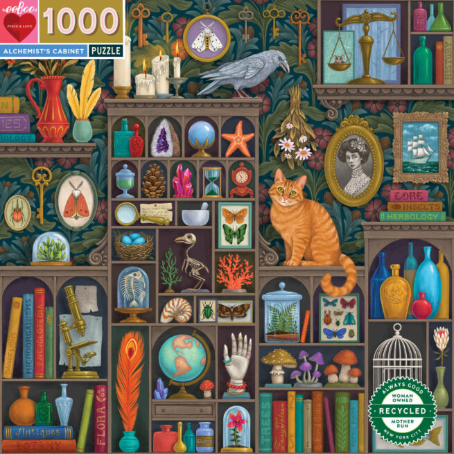 eeBoo 1000 Pc Puzzle - Alchemists Cabinet - Image 2