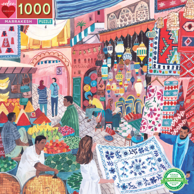 eeBoo 1000 Pc Puzzle - Marrakesh - Image 2