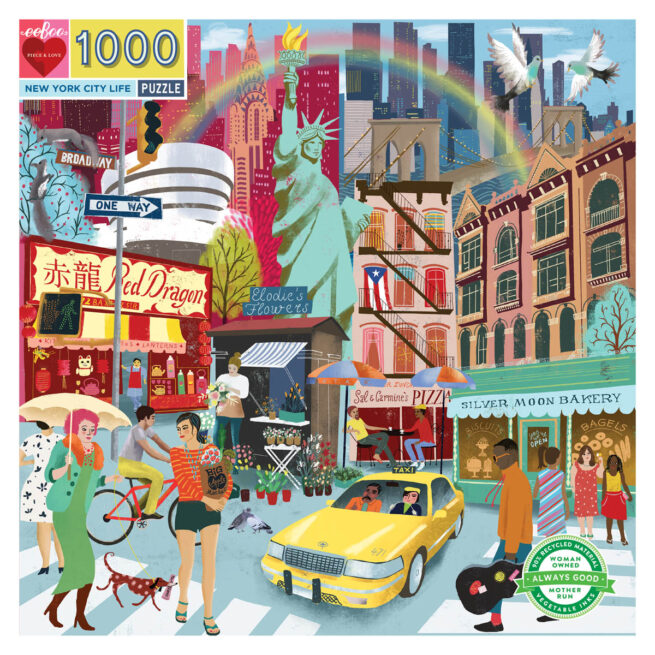 eeBoo 1000 Pc Puzzle - New York City Life