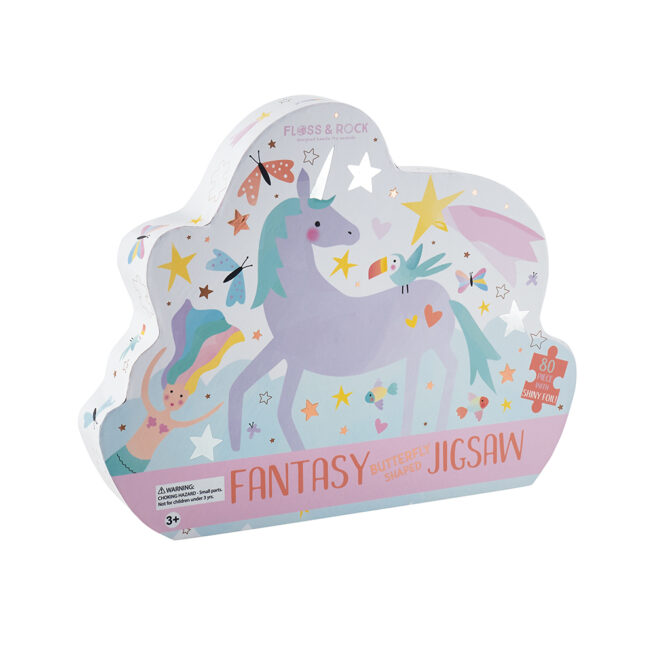 Floss & Rock 80 pc Shaped Jigsaw Puzzle Fantasy