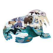 Mudpuppy 300 Pc Shaped Puzzle - Arctic Life - Image 2