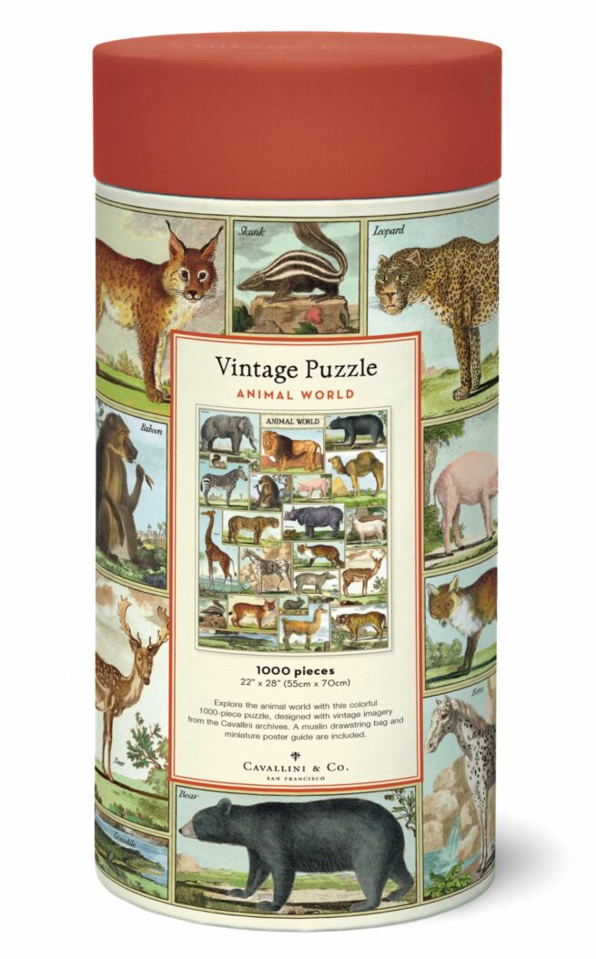 Cavallini - 1000 Pc Puzzle Animal World - Image 2