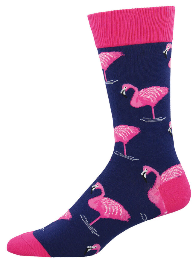 Socksmith Mens Socks - Flamingo Navy