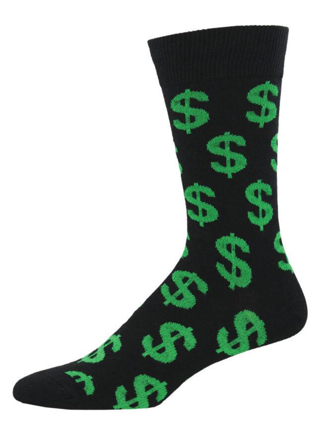 Socksmith Mens Socks - Cha Ching! Black