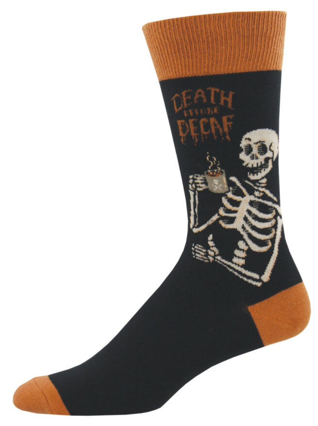 Socksmith Mens Socks - Death Before Decaf