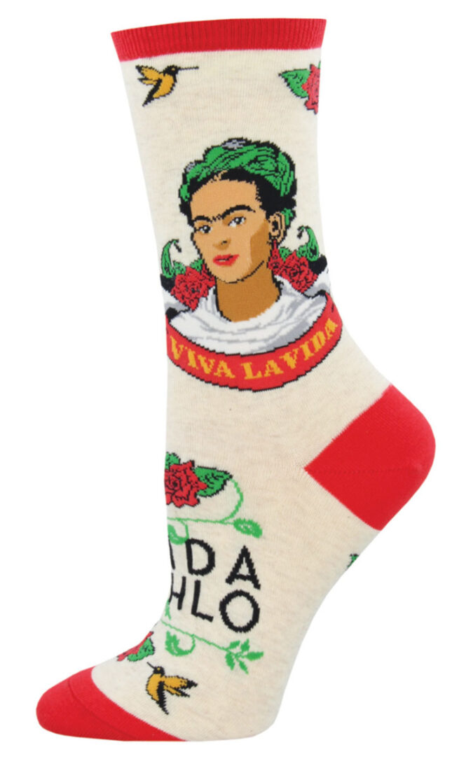 Socksmith Ladies Socks - Viva La Frida Ivory