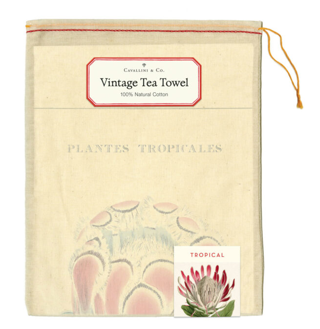 Cavallini Tea Towel - Tropical Plants - Image 2