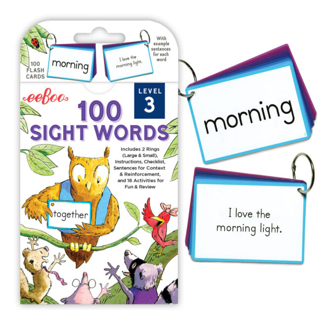 eeBoo Flash Cards - 100 Sight Words - Level 3 - Image 2