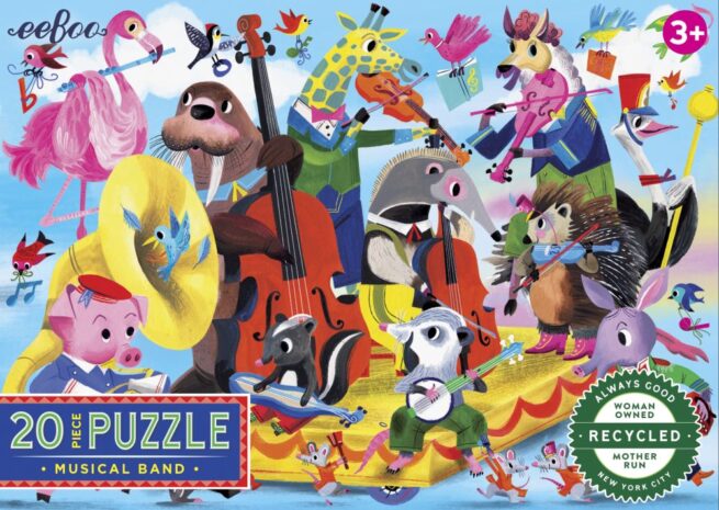 eeBoo 20 Pc Puzzle - Musical Band