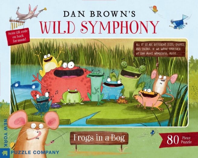 NYPC Dan Brown 80 Pc Puzzle - Frogs in a Bog