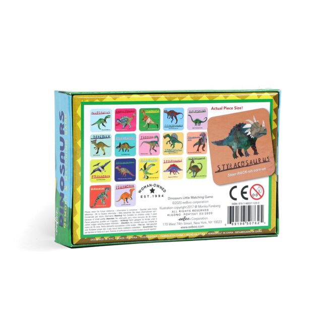 eeBoo Memory Match Mini - Dinosaurs - Image 2