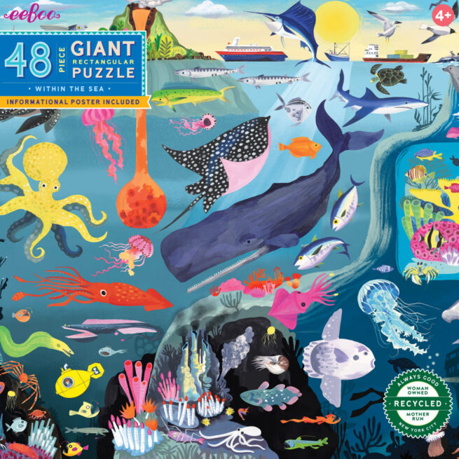 eeBoo 48 Pc Puzzle - Within the Sea - Image 2