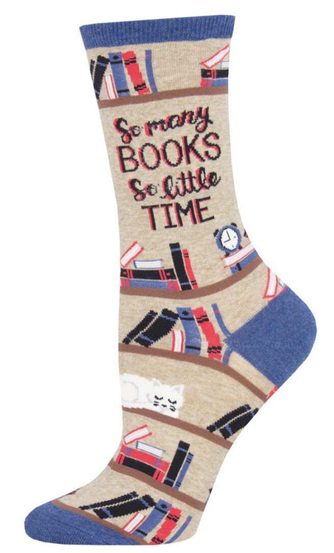 Socksmith Ladies Socks - Time for a Good Book - Hemp
