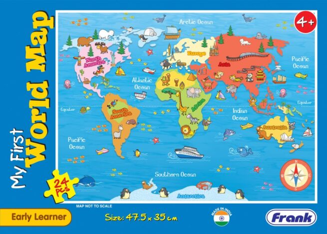 Frank Educational Puzzle - My First World Map