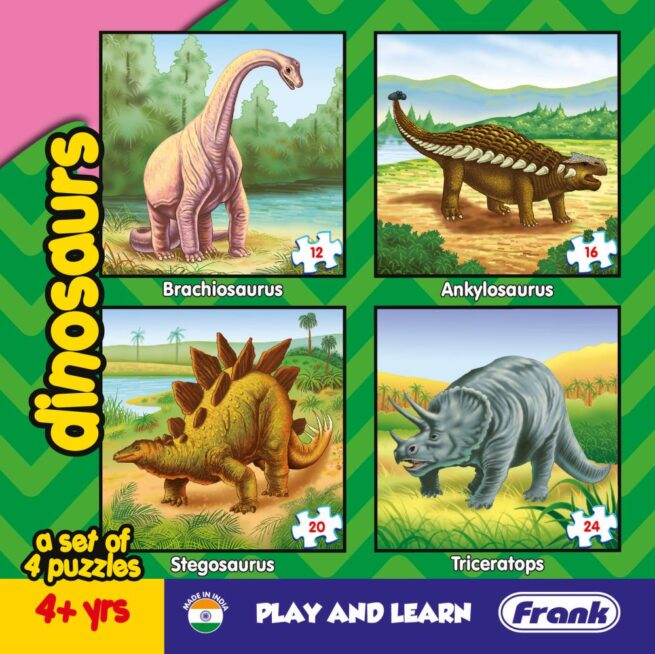 Frank Educational Play & Learn Puzzles - Dinosaurs