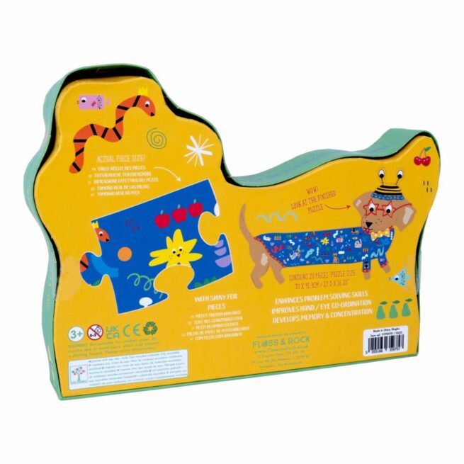 Floss & Rock 20 Pc Shaped Jigsaw Puzzle Pets - Image 3
