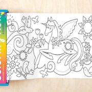 Mudpuppy Colouring Roll - Unicorn Magic - Image 2