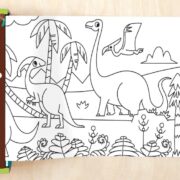 Mudpuppy Colouring Roll - Mighty Dinosaurs - Image 2