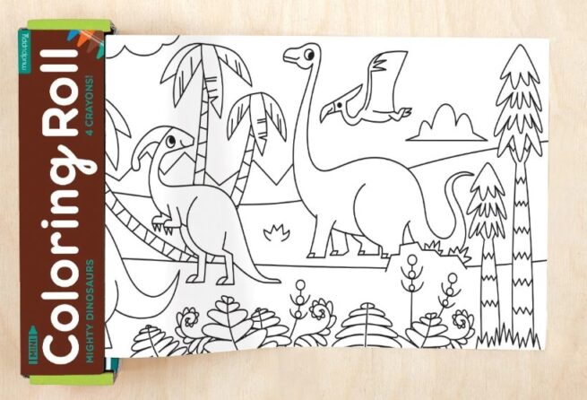 Mudpuppy Colouring Roll - Mighty Dinosaurs - Image 2