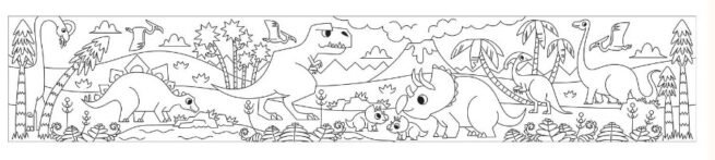 Mudpuppy Colouring Roll - Mighty Dinosaurs - Image 3