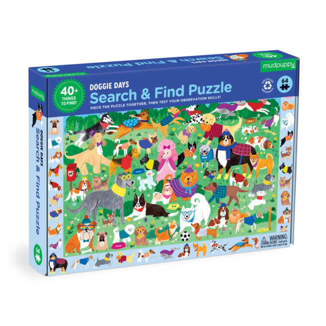 Mudpuppy 64 Pc Search & Find Puzzle - Doggie Days
