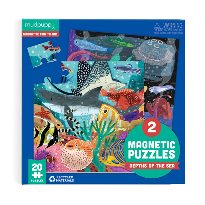 Mudpuppy 20 Pc Magnetic Puzzle - Depths of Seas - Image 2