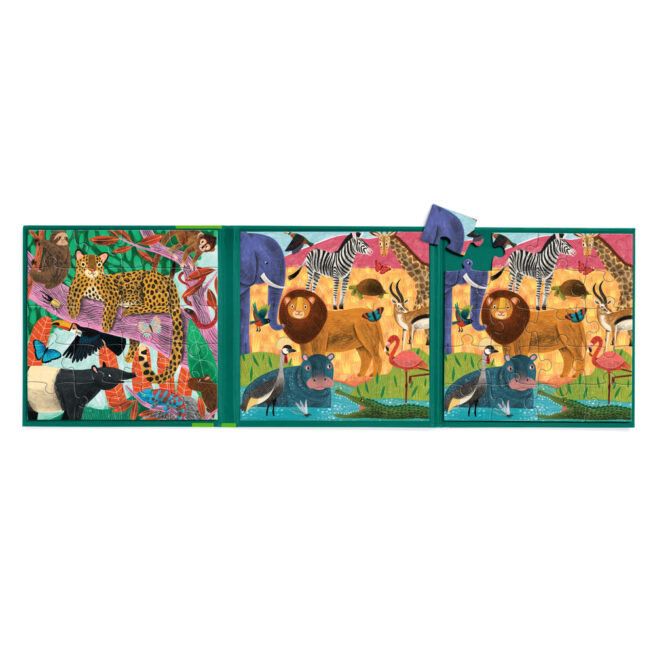 Mudpuppy 20 Pc Magnetic Puzzle - Jungle Safari - Image 4