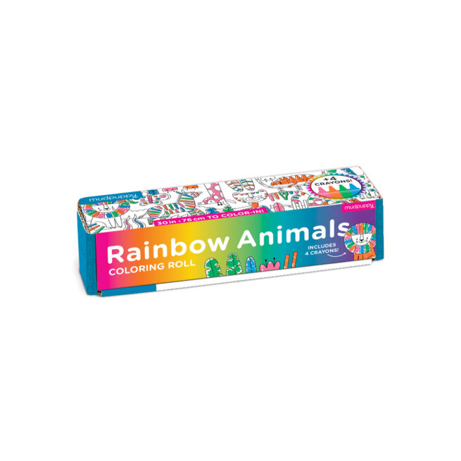 Mudpuppy Colouring Roll - Rainbow Animals