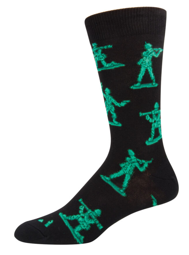 Socksmith Mens Socks - Army Men Black