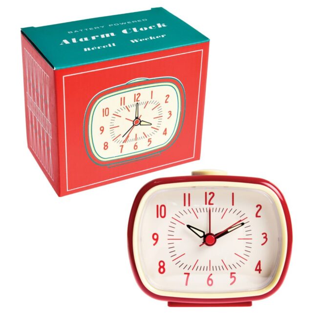Rex London Retro Alarm Clock - Red - Image 2