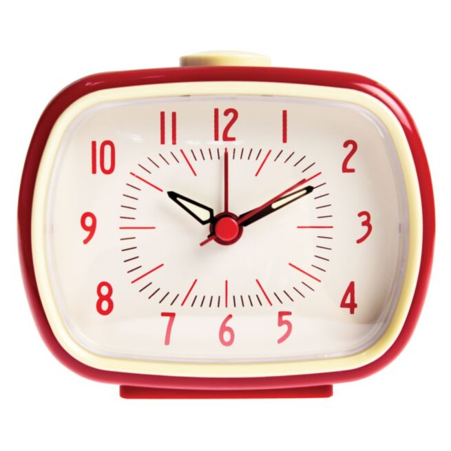 Rex London Retro Alarm Clock - Red - Image 3