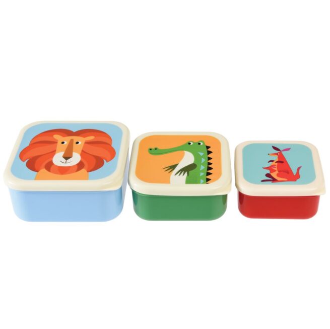 Rex London Snack Box Set of 3 - Colourful Creatures - Image 2
