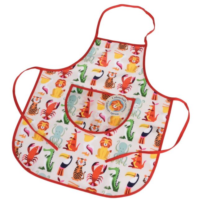 Rex London Child Apron - Colourful Creatures