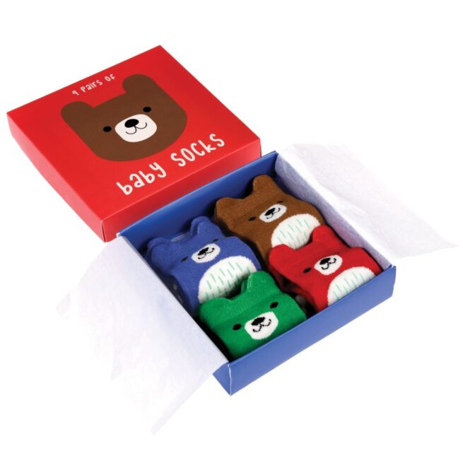 Rex London Baby socks 4 Pairs - Bear - Image 2