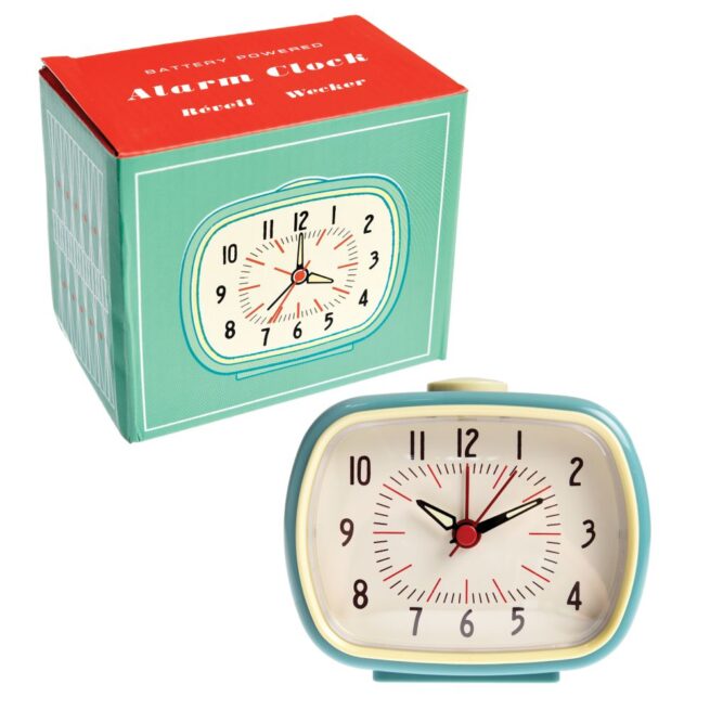 Rex London Retro Alarm Clock - Blue - Image 2