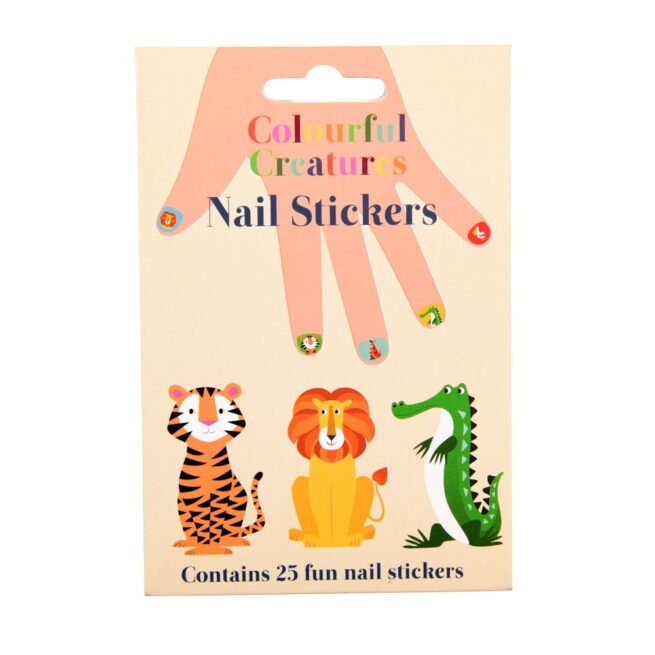 Rex London Child Nail Stickers - Colourful Creatures