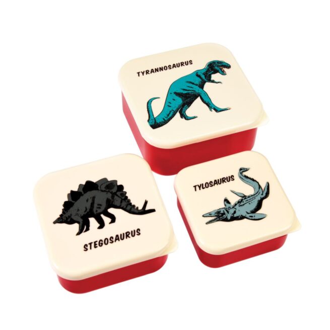 Rex London Snack Box Set of 3 - Prehistoric Land